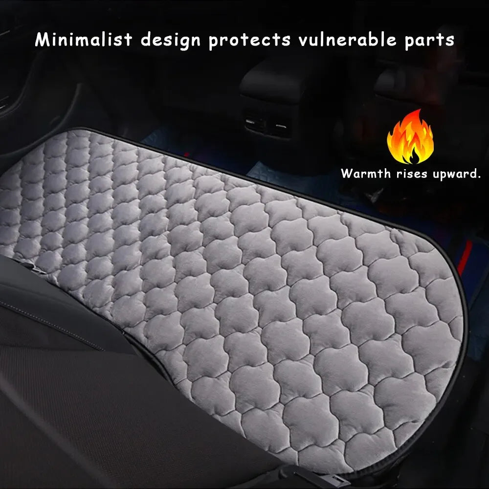 Winter Warm Car Seat Cover Cushion – Universal Breathable SUV Auto Interior Seat Protector for Front & Rear
